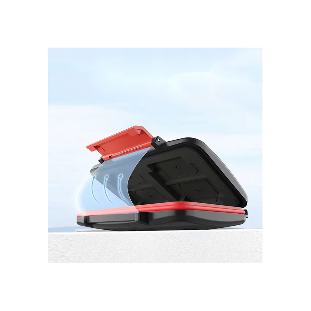 Multi-grid Waterproof Memory Card Case for Micro SD Card, Card Holder for 12SD+12TF, Protector Storage Box