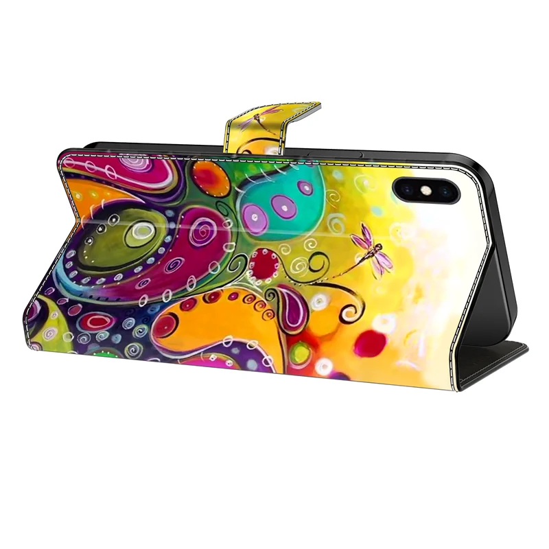 Painted Pattern Phone Case for Huawei P30 Pro Mate 10 Pro P 30 P20 lite P30Pro P30Lite TPU Leather Card Pocket Flip Coque Shells