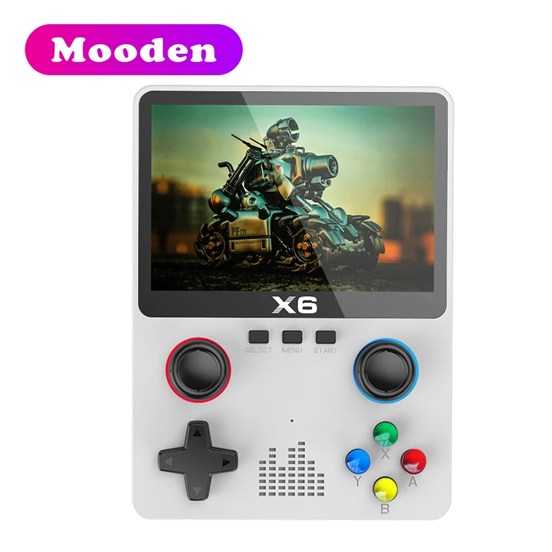 L X6 Portable Handheld Game Player 3.5 Inch Screen 32/64GB Classic Retro Video Gaming Console Miyoo + 2000mAh Battery
