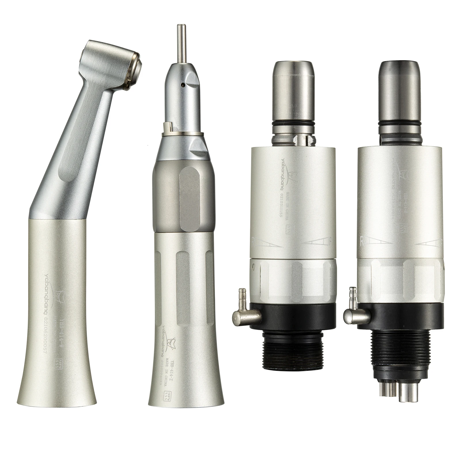 

Newly 2/4 Hole NSK Style Dental Low Speed Straight Nose Cone +Air Motor+Contra Angle Handpiece Kit YABANGBANG