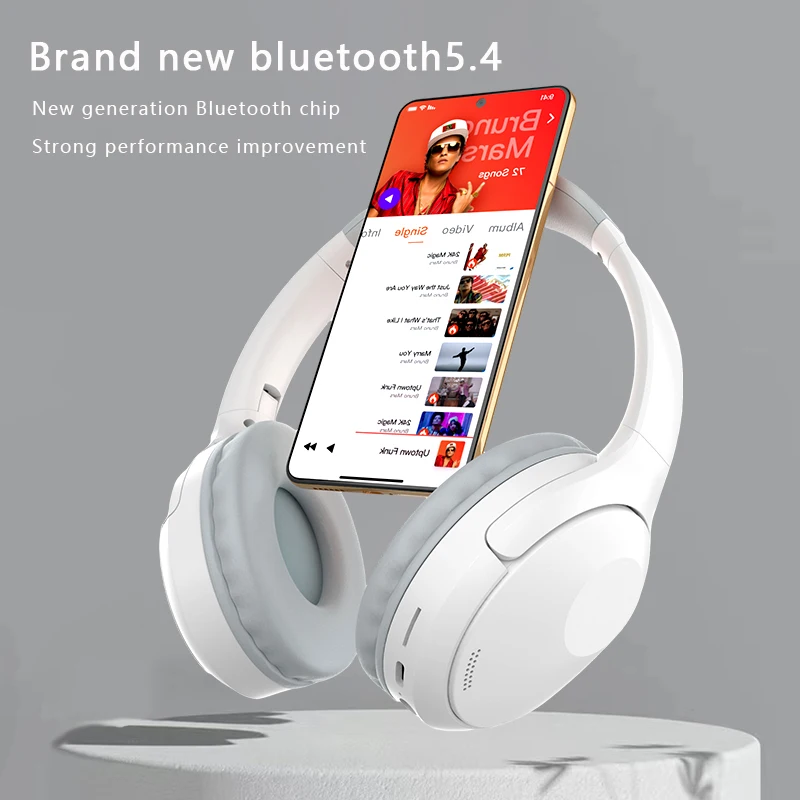 Bluetooth Wireless Gaming Headset Surround Sound Headphone Over-Ear For PC PS5 PS4 Music Earphones Foldable For Phone with Mic
