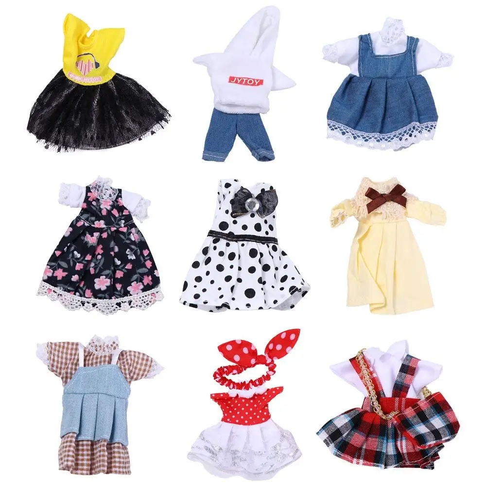 Juguete para niña, los mejores regalos para niños, traje de falda de 16cm, ropa para muñeca, vestido de princesa, ropa BJD, ropa para muñeca BJD