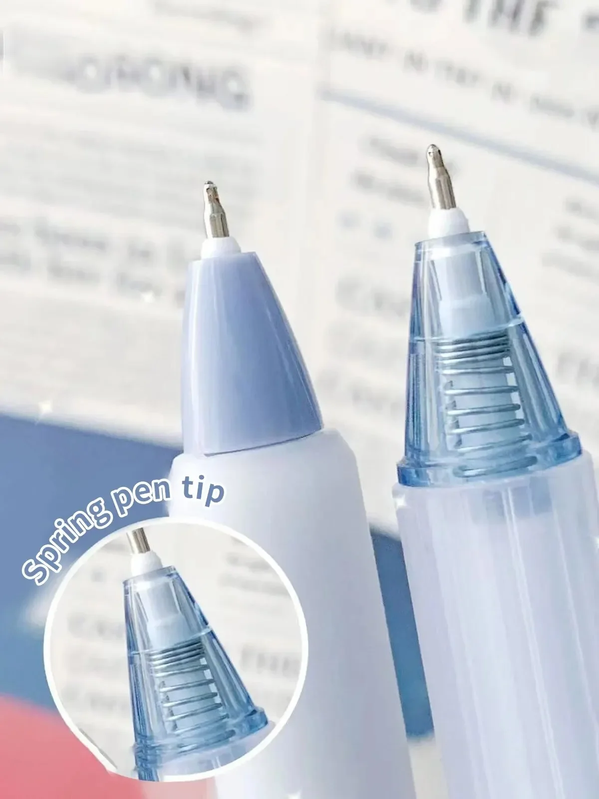 7 قطع من قلم جل هدية المدرسة للامتحان الطلاب بالضغط المعبأ 0.5 ملم باللون الأسود