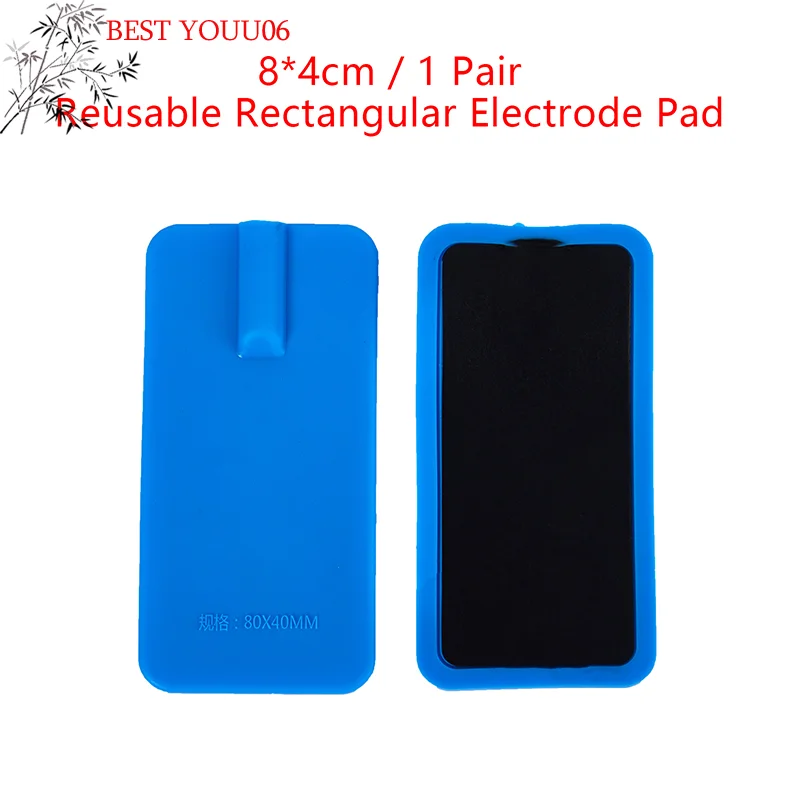 (YOUU06)1 Pair Muscle Stimulator Electrode Pads Muscle Pain Relief Replacement Pads for Tens Body Toning Therapy Machine