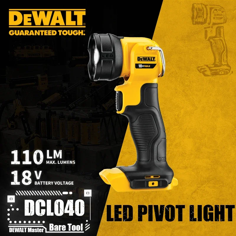 DEWALT DCL040 LED Pivot Light 18V XR Lithium Power Tools 110LM Bare Tool