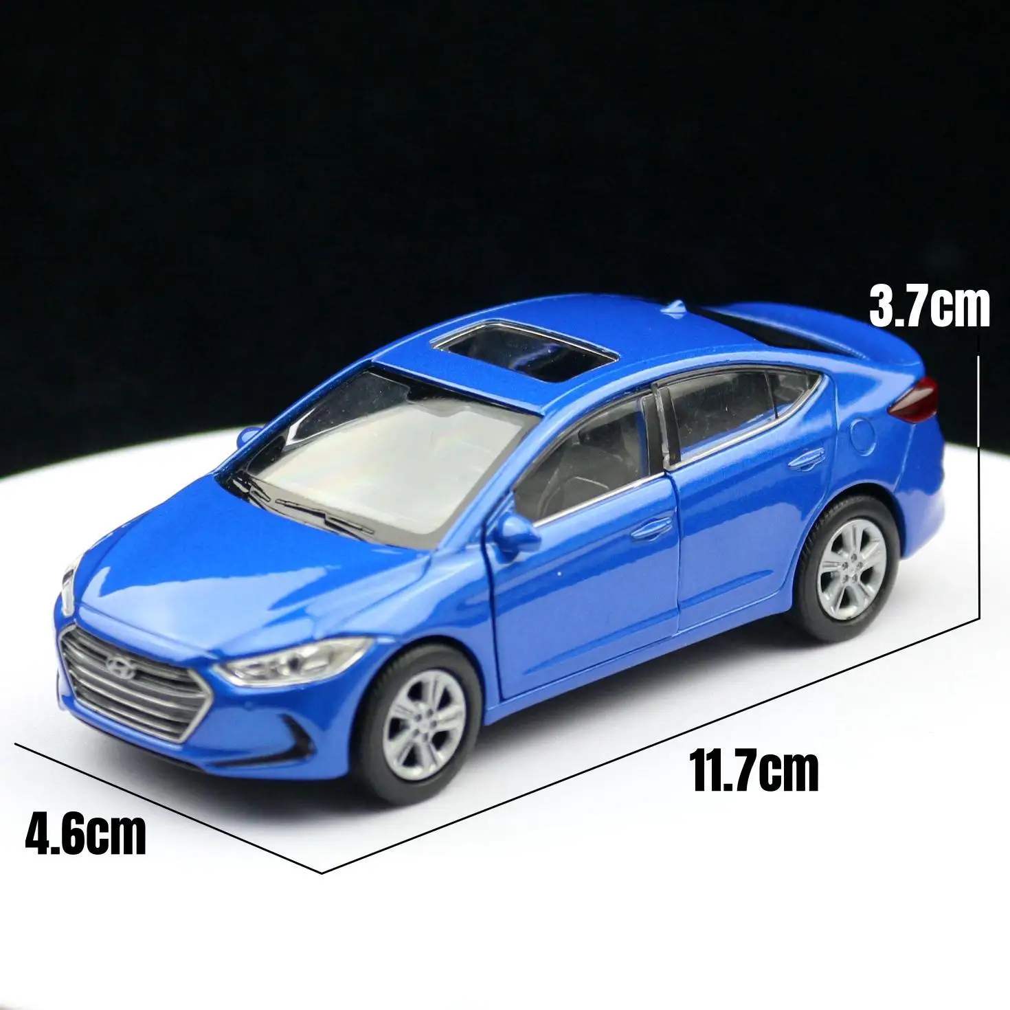 1/36 Hyundai Elantra Model samochodu zabawkowego Welly Diecast Metal Alloy Vehicle Miniature Pull Back Collection Gift For Children Boys Kid