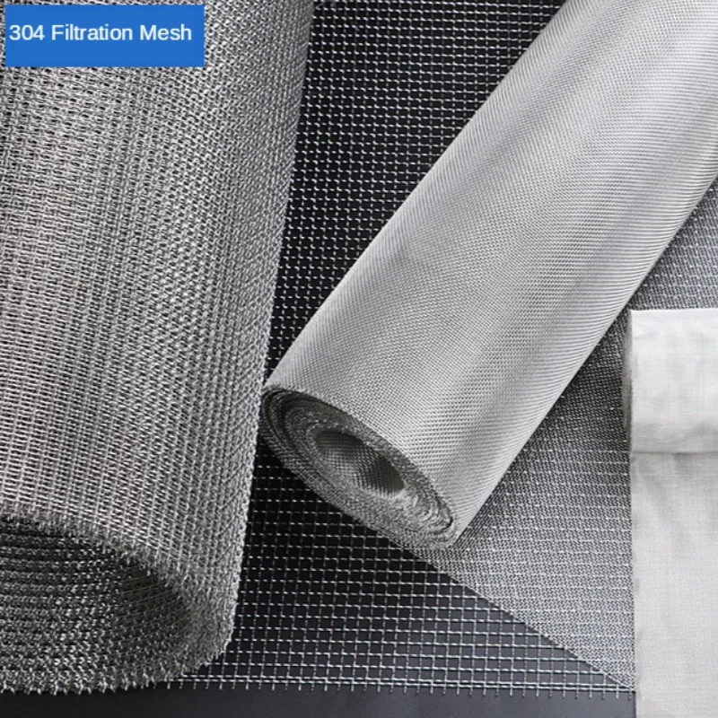 High Quality 50 Mesh Filtration Mesh 304 Stainless Steel Woven Wire Silver Filtration Cloth Screen 50 x 100cm