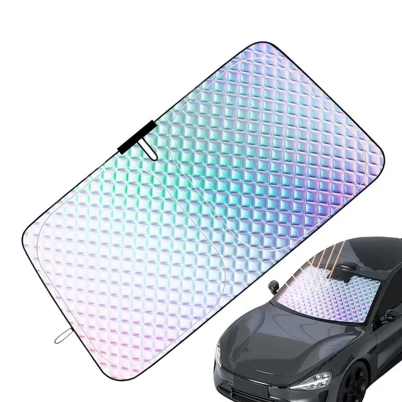 

Car Sunshade Portable Car Sunshade Foldable Uv Blocking Portable Interior Protection For Heat Reduction Truck Vehicle Privacy
