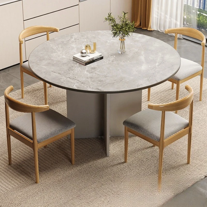 dining tableRound household small apartment negotiation table chair  furniture