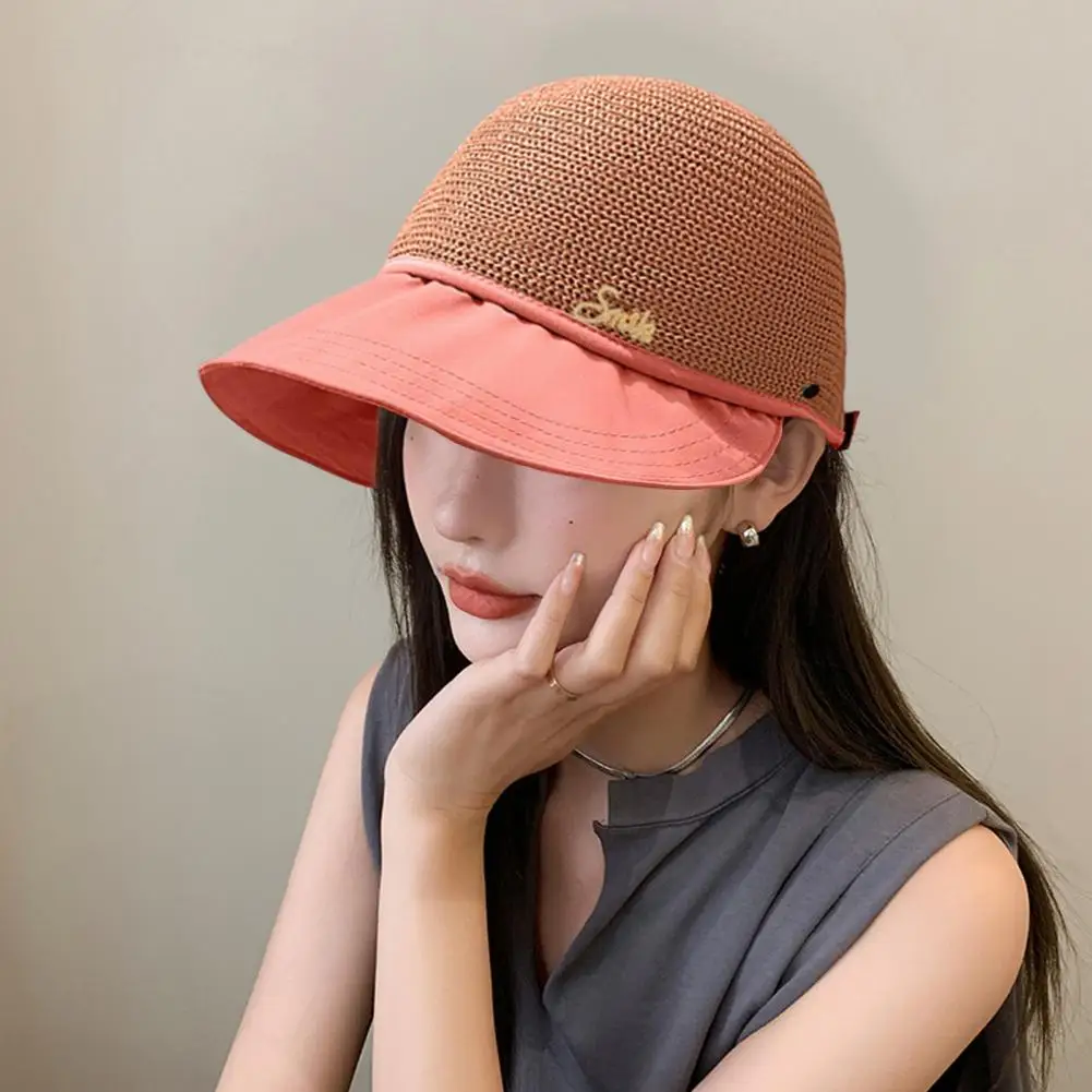 

Summer Sun Protection Folding Sun Hat For Women Wide Brim Cap Ladies Beach Visor Hat Girl Holiday UV Protection Sun Hat