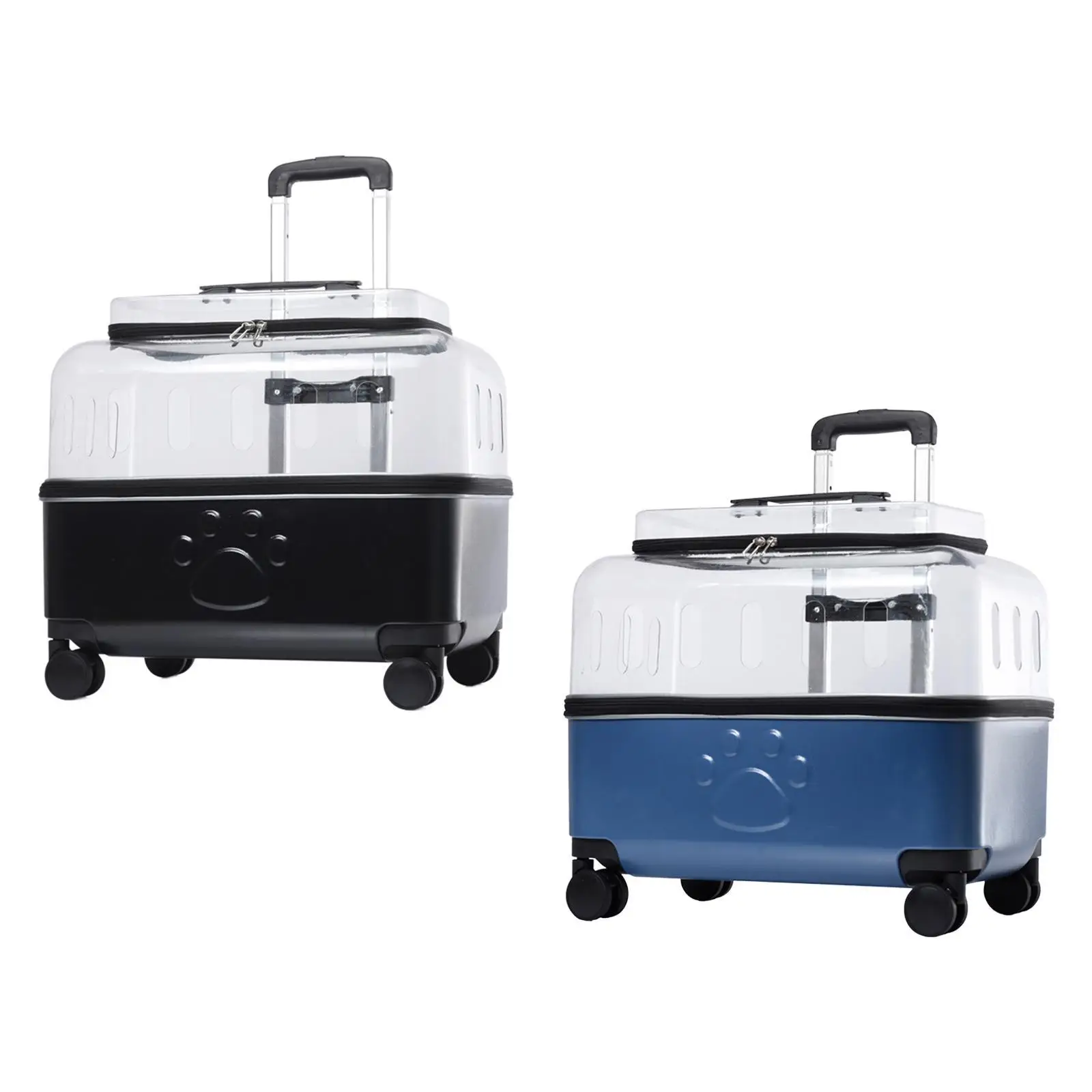 

Cat Carrier Suitcase Ventilated Kitty Carrier Trolley Pet Travel Carrier