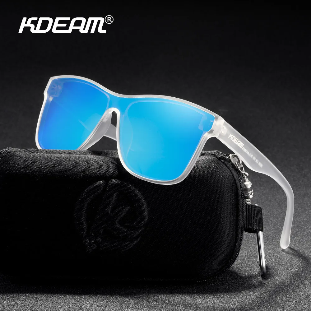 

KDEAM Summer New Colorful Sunglasses Outdoor Polarized Sports Sun Glasses Fashionable Casual Driving Fishing Windproof Goggles