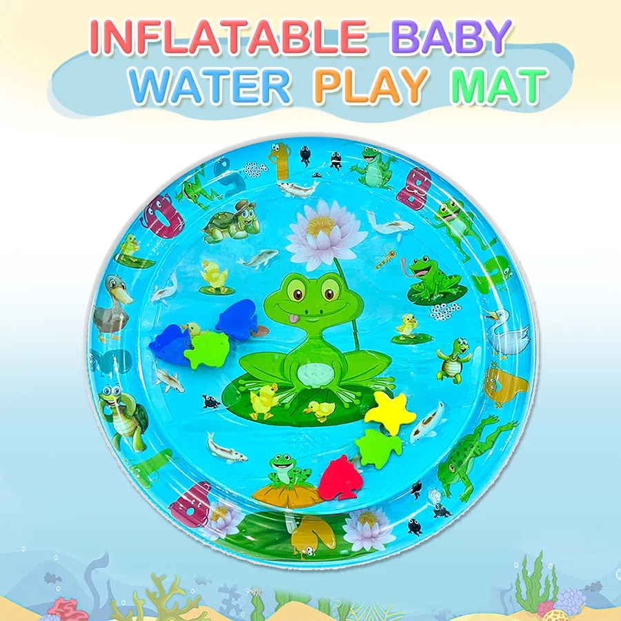 Baby Water Play Mat Inflatable Cushion PVC Infant Tummy Time Toddler Water Pad For Kids Early Education Developing Activity Toys