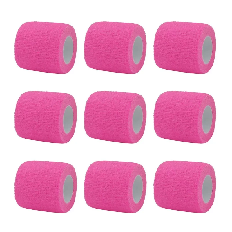 1/6/10/12/20/25Pcs Pink Tattoo Grip Cover Wrap Disposable Black Bandage For Tattoo Grip Bandage Machine Tape Tube Accessories
