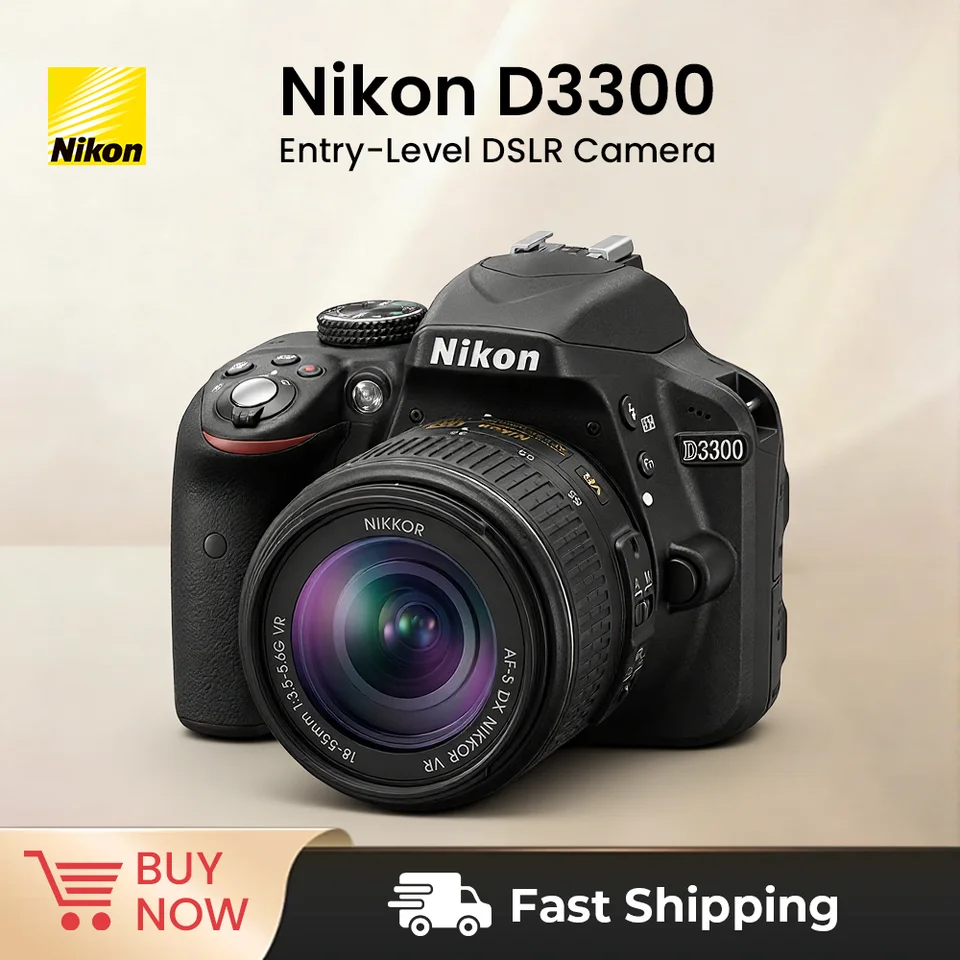 Nikon D3300 DSLR Camera 24.7MP CMOS Digital SLR Body Optional 18