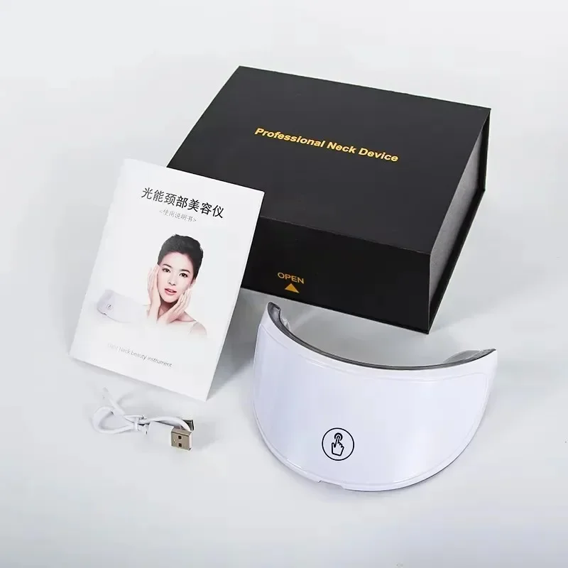 2025 Neck LED Lift Mask Photon Anti-Wrinkle Skin Tightening Neck Beauty Device Skin Brighten Rejuvenation Neck Wrinkle Remover