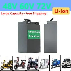 48V 60V 72V Large Capacity 45Ah 60Ah 70Ah Ultra Strong Electric Motorcycle Tricycle Lithium Battery