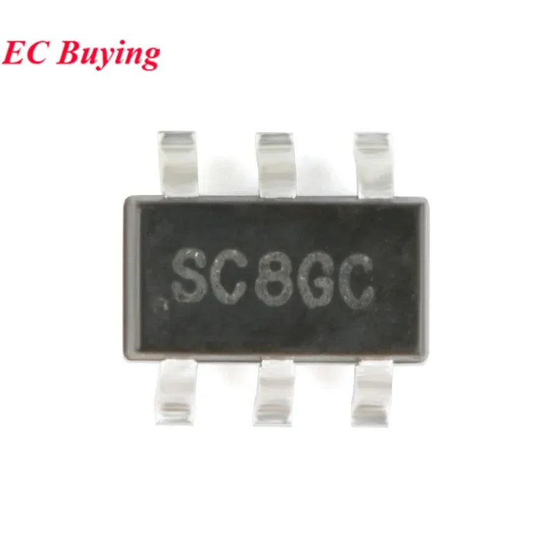50pcs/5pc SGM6603 SGM6603-ADJYN6G/TR Silkscreen SC8 SC8GC SOT-23-6 SOT23 DC-DC Boost Step UP Converter IC Chip