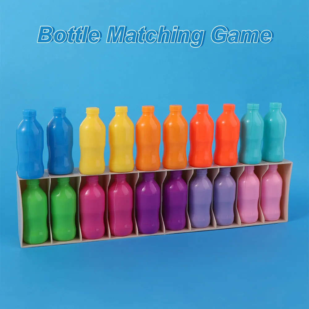 Creatief fles-matchingspel Interactief logisch denken Montessori Kleur sorteren Geheugentraining Kleurherkenning