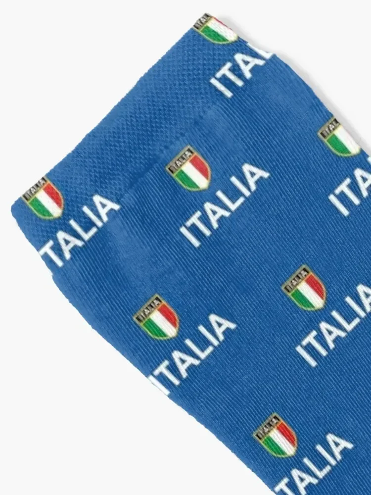 ITALIA Italy Italian Flag Scudetto Italian Fans Socks moving stockings sports stockings sheer Non-slip Luxury Woman Socks Men's