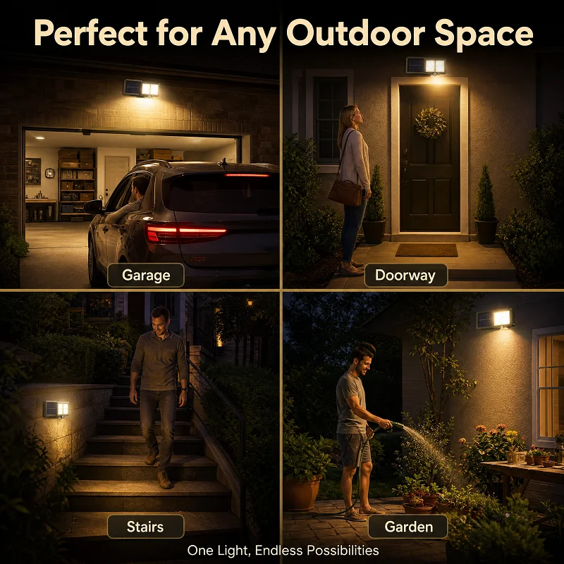 New Solar Split Fence Light IP65 Waterproof With 5m Extension Wire Outdoor Backyard Patio Yard Wall Decor Lamp