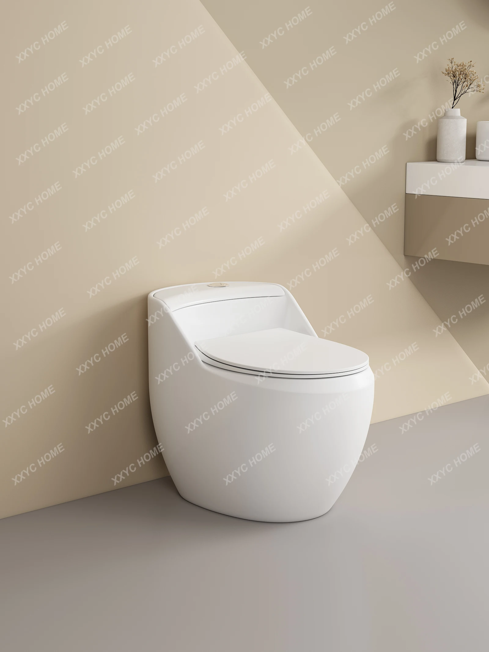 

Household Color Pumping Large Diameter Small Apartment Mute Cover Water Tank Ordinary Toilet