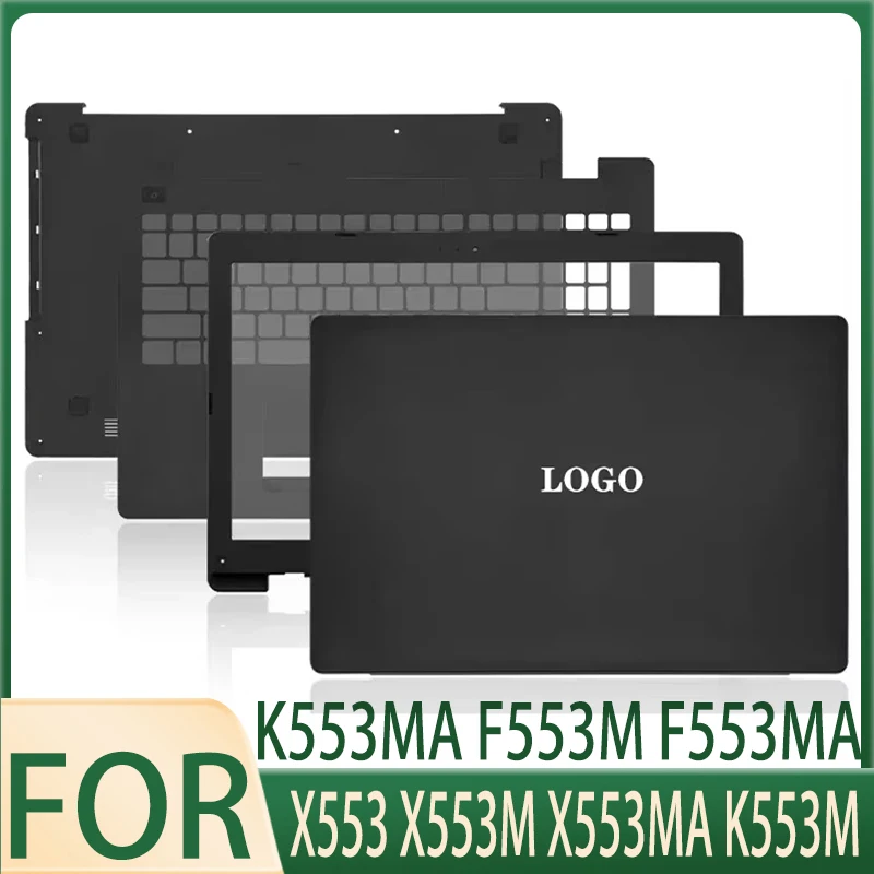 Laptop Case ASUS X553 X553M X553MA K553M K553MA F553M F553MA LCD Back Cover Front Bezel Palmrest Bottom Case Non Touch New