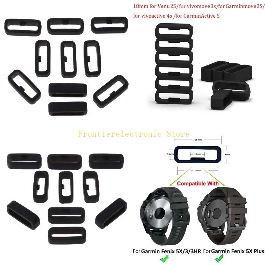 G8DB Rubber Buckle Fixing Ring for Watch  2S/Vivomove 3s/ S