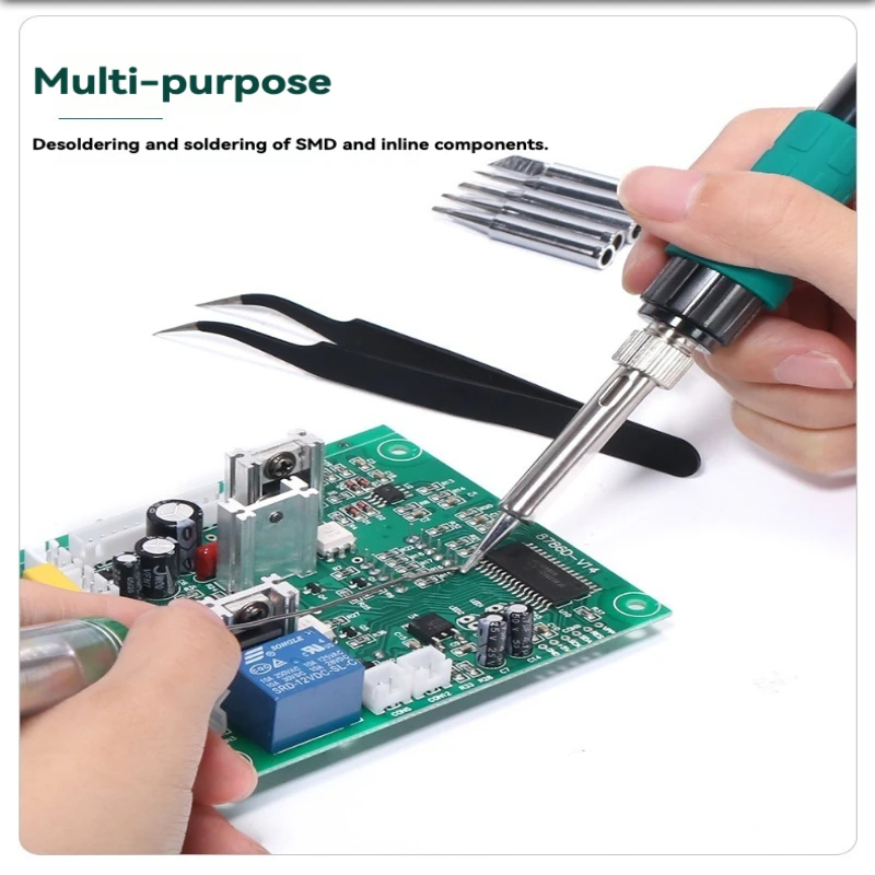 T Soldering Station Digital Display Welding Rework Station for Cell-Phone BGA SMD PCB IC Repair Professional Soldering Iron