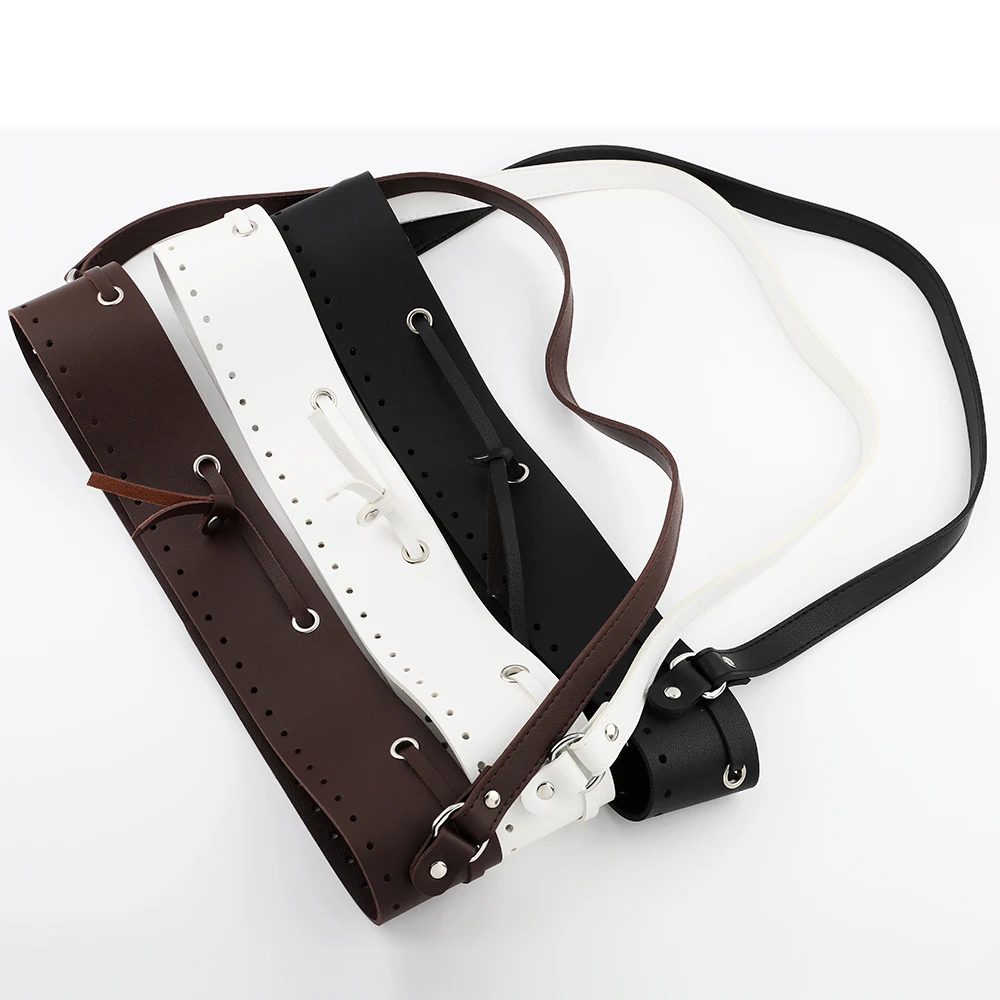 1Set PU Leather DIY Handmade Bag Bottom Handbag Shoulder Bag Strap Bottom Cover Handle Bag Accessories for Knitting Bags