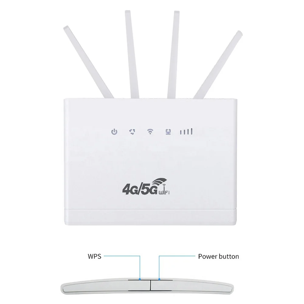 CP109 4G LTE Wireless 150Mbps Speed CPE Routers Wifi Hotspot Router Home With 4 Antenna SIM Card Slot