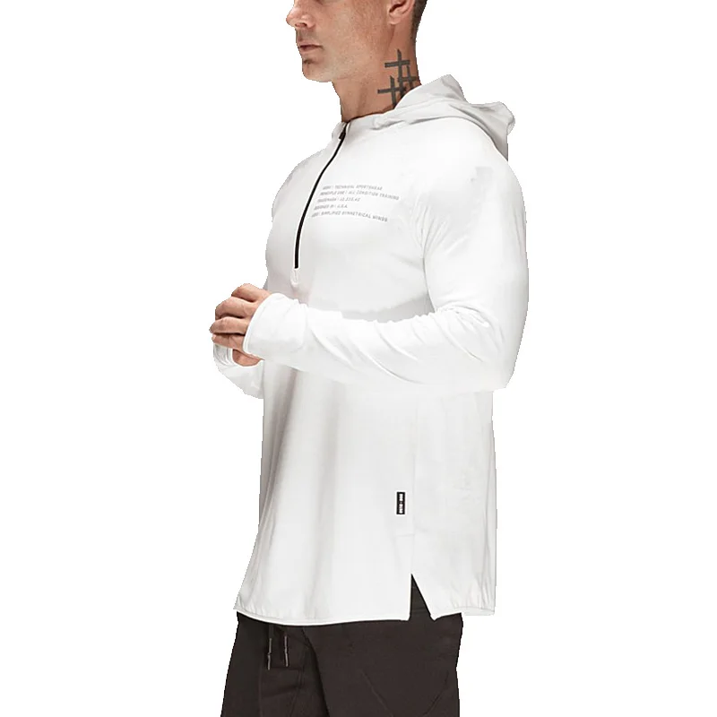 Hoodies Masculinos para Fitness, Roupas de Academia, Hoodie para Corrida e Jogging, Jaqueta Casual Streetwear, Casaco Pullover, Sweatshirt para Treino