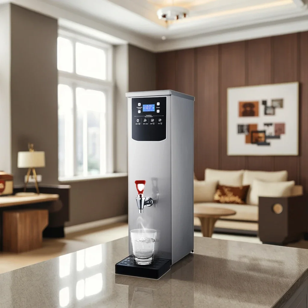 Commercial Stainless Steel Electric Water Boiler 20L Hot Water Dispenser with Quantitative Output for Coffee & Shops