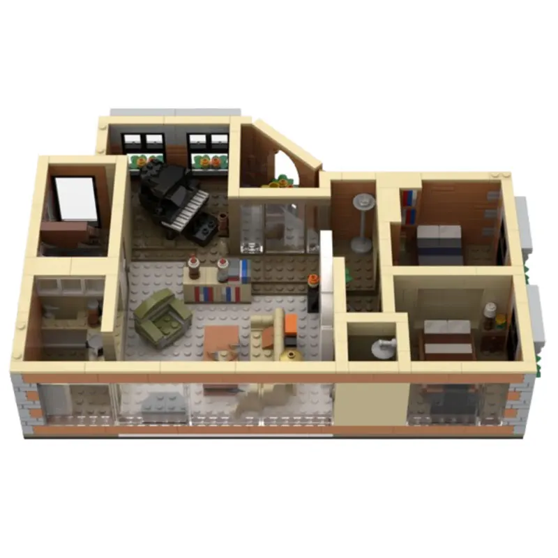 

Spot MOC-105976 990 шт. модульное здание DIY сборка мелких частиц строительные блоки головоломка игрушка модель подарочный набор орнамент