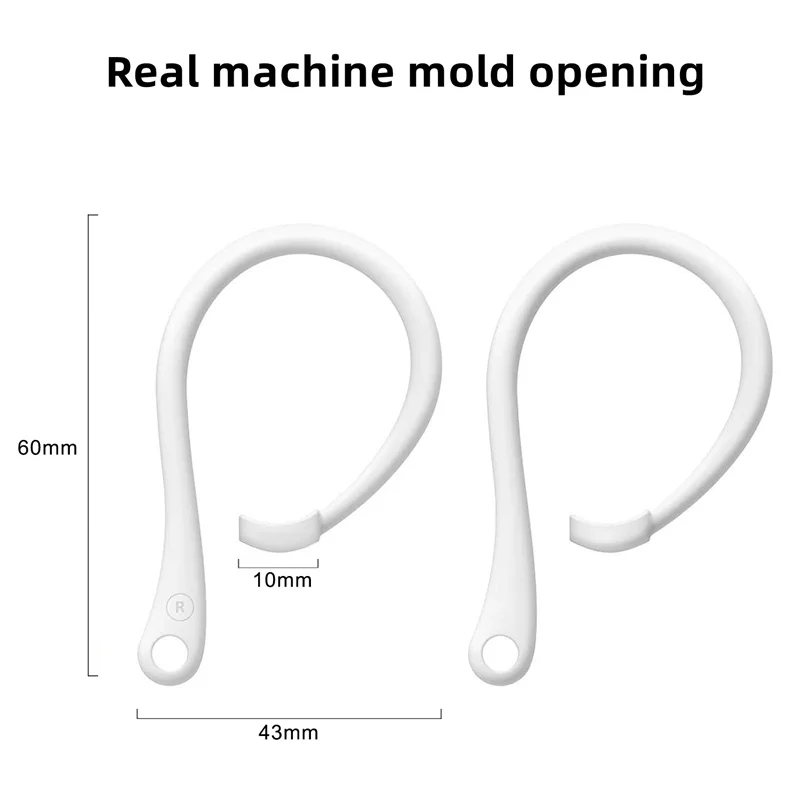 1 Pair Anti-lost Earhook Eartips Secure Fit Silicone Wireless Earphone Protective Accessories Holders For Apple AirPods 2 3 Pro