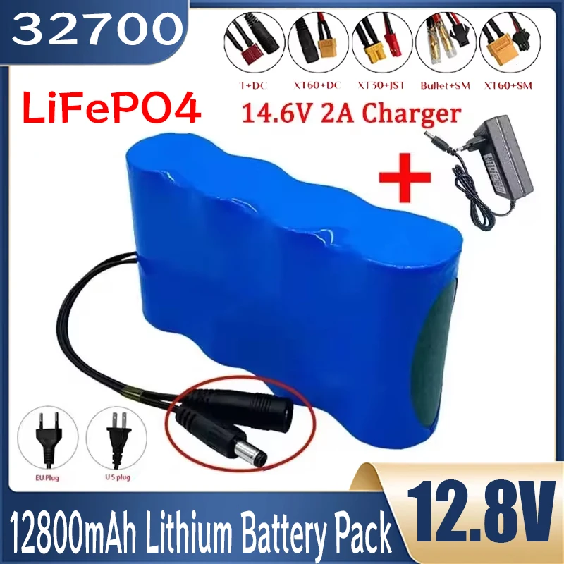 12.8V LiFePO4 Battery Pack 4S1P 32700 Lithium Iron Phosphate Battery 40A Electric Boat Balance 12V Uninterruptible Power Supply