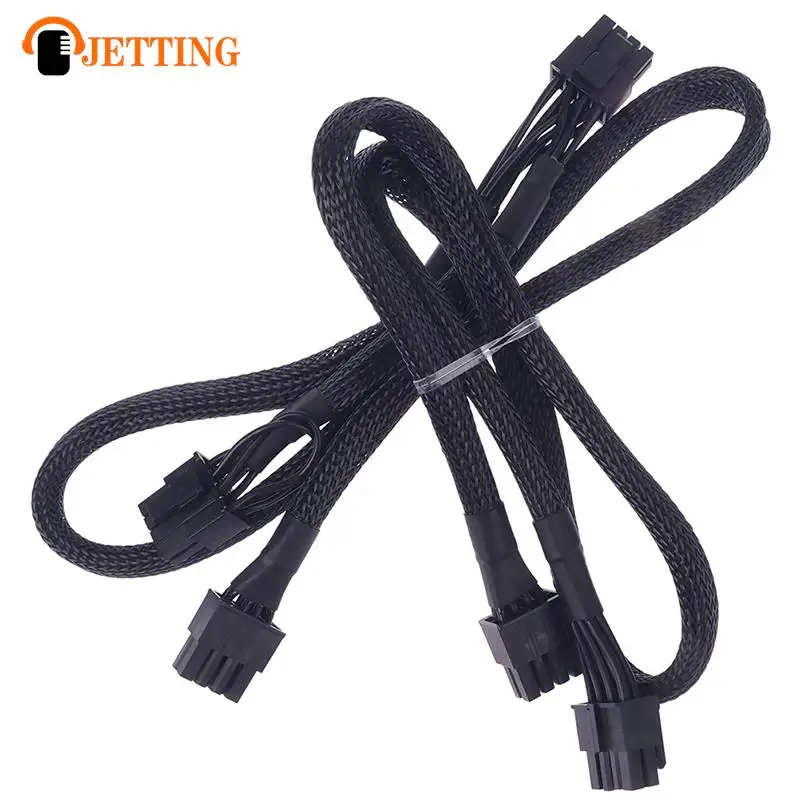 18AWG PCI-E kabel Modular 8 Pin ganda 8 Pin untuk Corsair RM550X RM650X RM750X RM850X RM1000X 8 Pin PCI Express hitam 65cm + 10cm