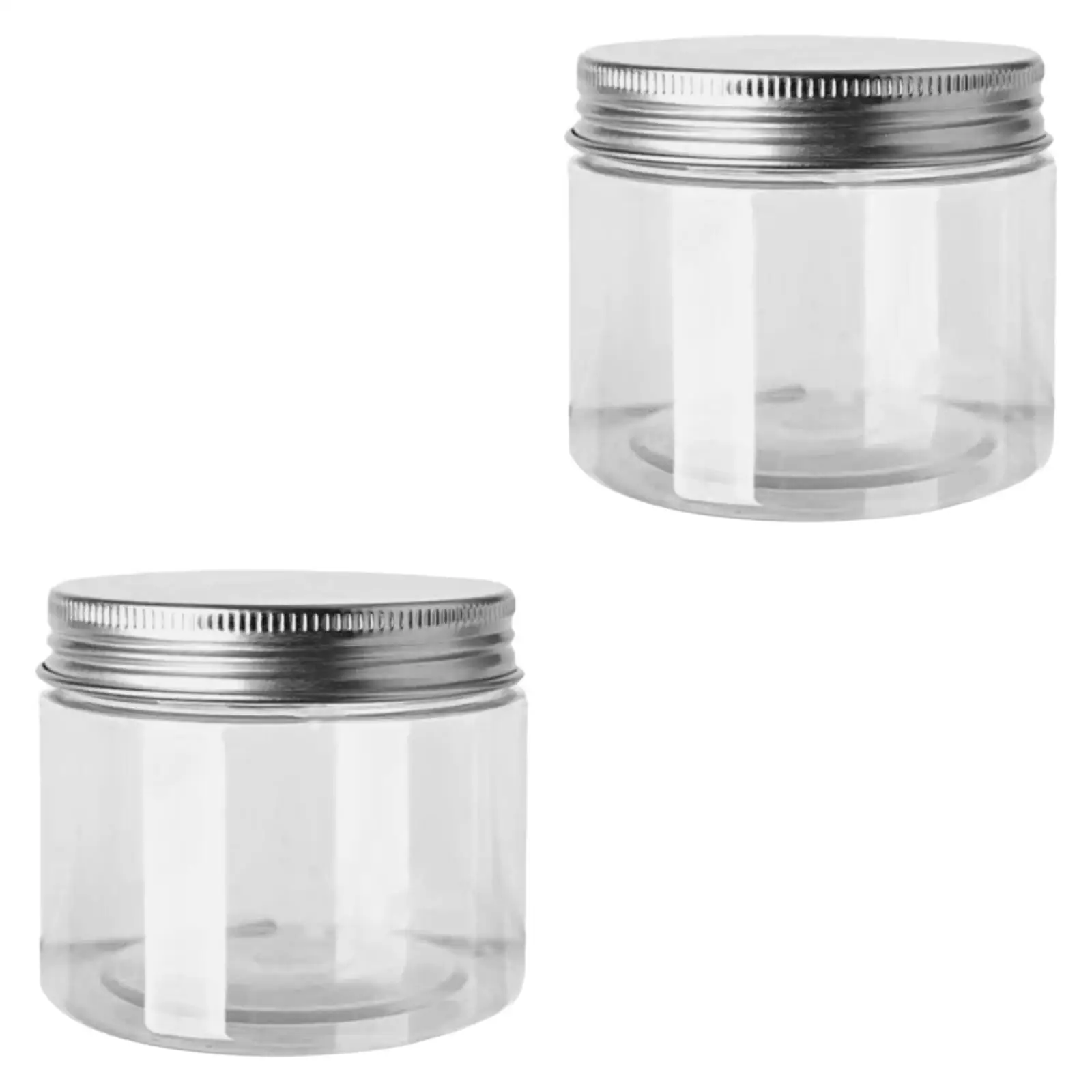 2 Pieces Empty Jar Multipurpose Overnight Oats Container Canning Jar for Coffee Beans Body Lotion DIY Crafts Dry Food Spice