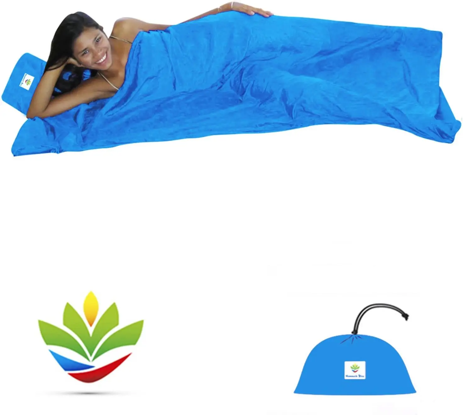 

Sleep Sa - Travel And Camping Sleeping Sheet - Sleeping Bag Liner And Travel Pillow - Dream In Bliss