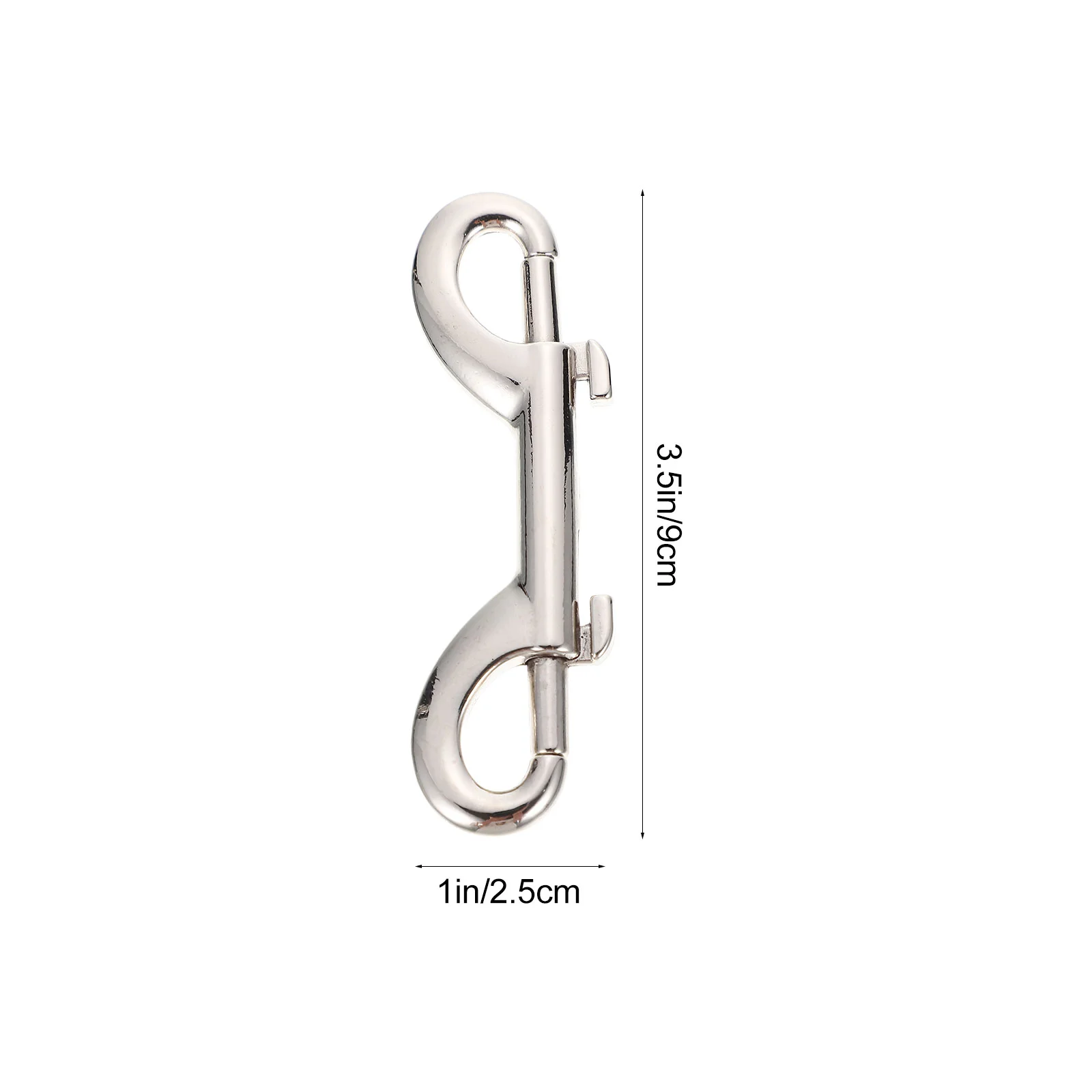 6 Pcs Pet Leash Hooks Zinc Alloy Snap Buckles 88mm Anti Rust Lightweight for Dog Collars Handbags Luggage Straps Backpacks