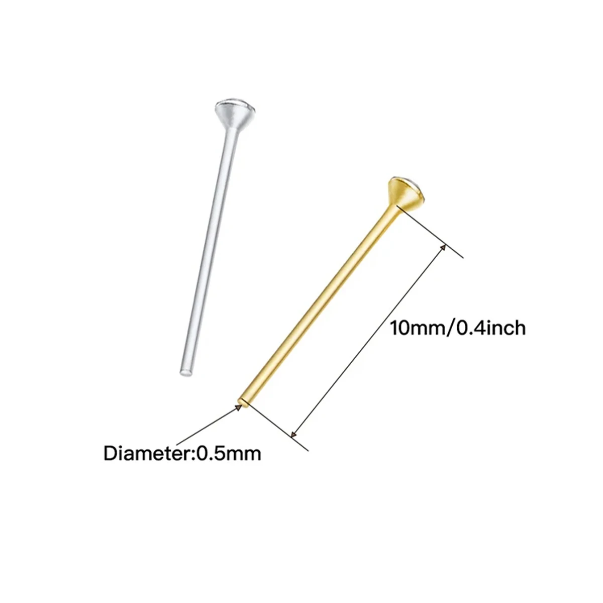 1.5mm Different Crystal Color Piercing Tiny Nose Stud For Women Sterling Silver 925 Jewelry Nez Pircing Nariz Joyería Corporal