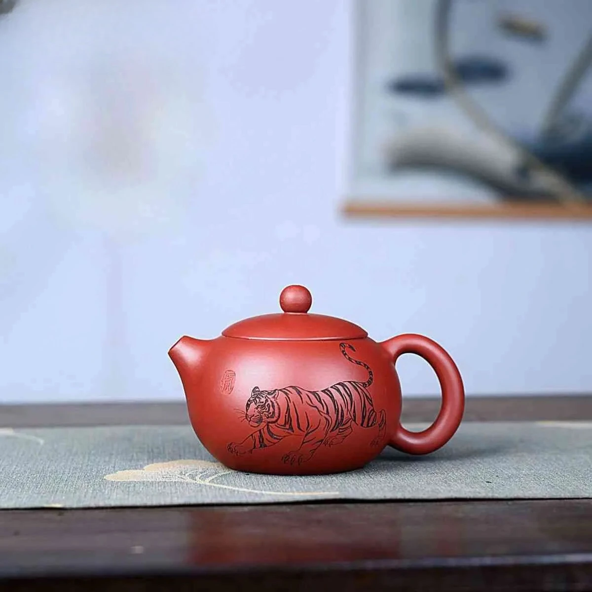 

230ml Antique Yixing Purple Clay Teapots Handmade Xishi Pot Raw Ore Dahongpao Mud Tea Making Kettle With Filter Zisha Tea Set