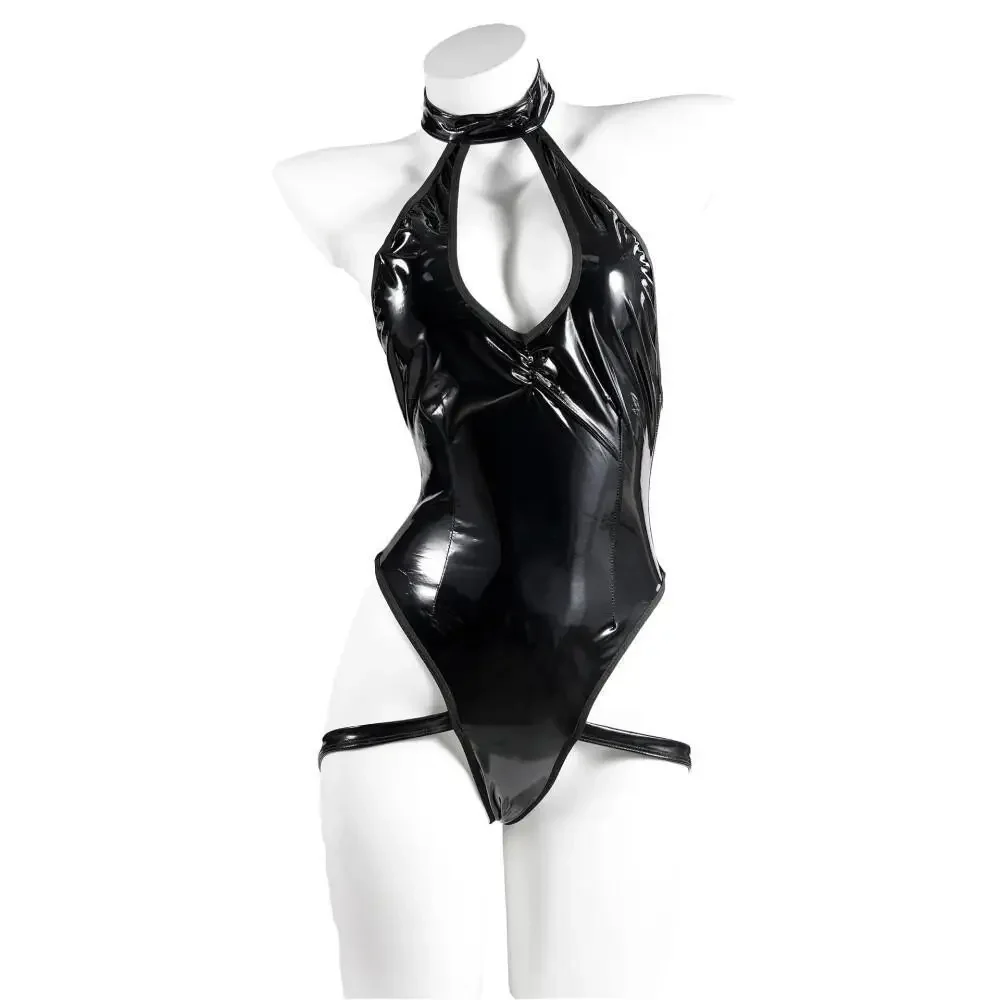 

Anime Pu Leather Bodysuit Cosplay Costume Celty Sturluson Cosplay Bodysuit Women Tight Jumpsuit Outfit Uniform Apanese Swimsuit