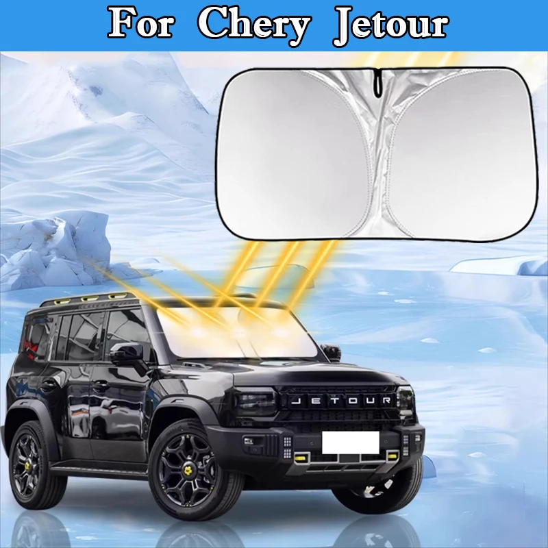 For Jetour DASHING Traveller X90 X95 X70 Plus S Car Windshield Sunshade Cover Front Window Sunshade UV Protection Accessories