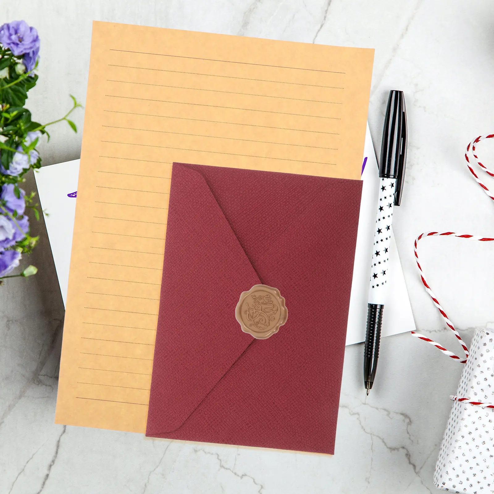 2 Sets Greeting Card Envelopes Premium Invitation Letter Envelope Pack for Thank You Cards Event Stationery