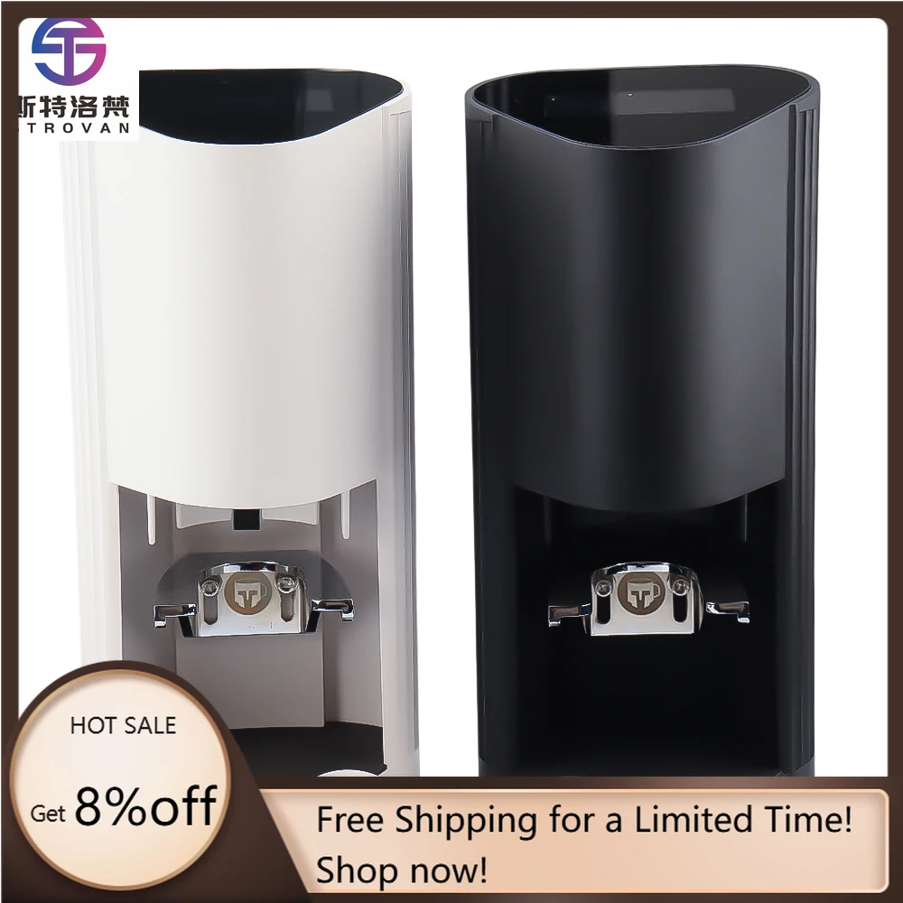 

STLF WJW 2023 New Arrival Black White Automatic Coffee Tamper Adjustable Pressure Commercial Electric Coffee Tamper Machine