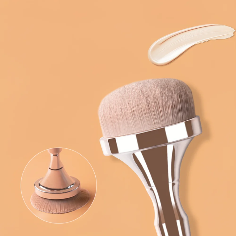 Professional Cosmetic Brush Set Golden Handle Synthetic Fiber Foundation Powder Blush Eyeshadow Concealer Beauty Applicator