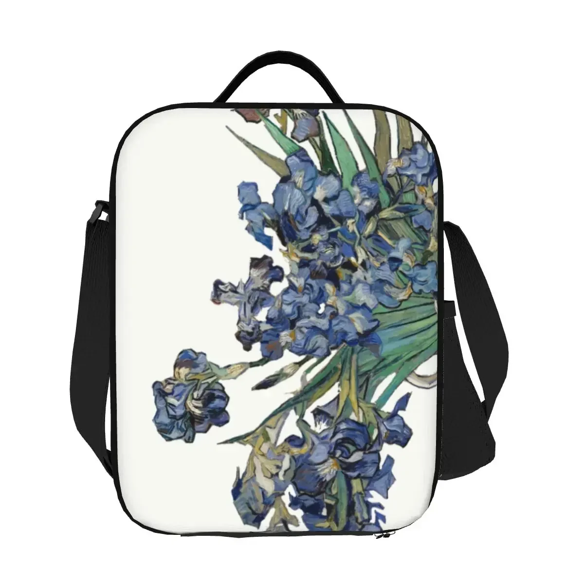 Fiambreras portátiles de Vincent Van Gogh Lrises, Enfriador de pintura de flores, bolsa de almuerzo térmica aislada para alimentos, escuela, niños, estudiantes