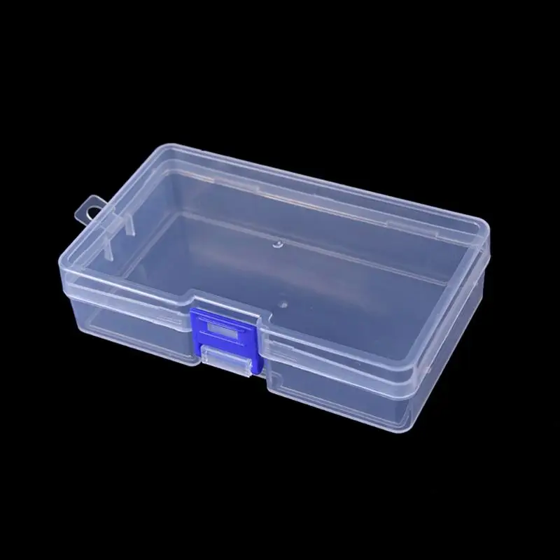 5 Pcs Transparent Lockable Box Small Object Storage Box Fishing Gear Accessories Box Plastic Material Earring Jewellery Box