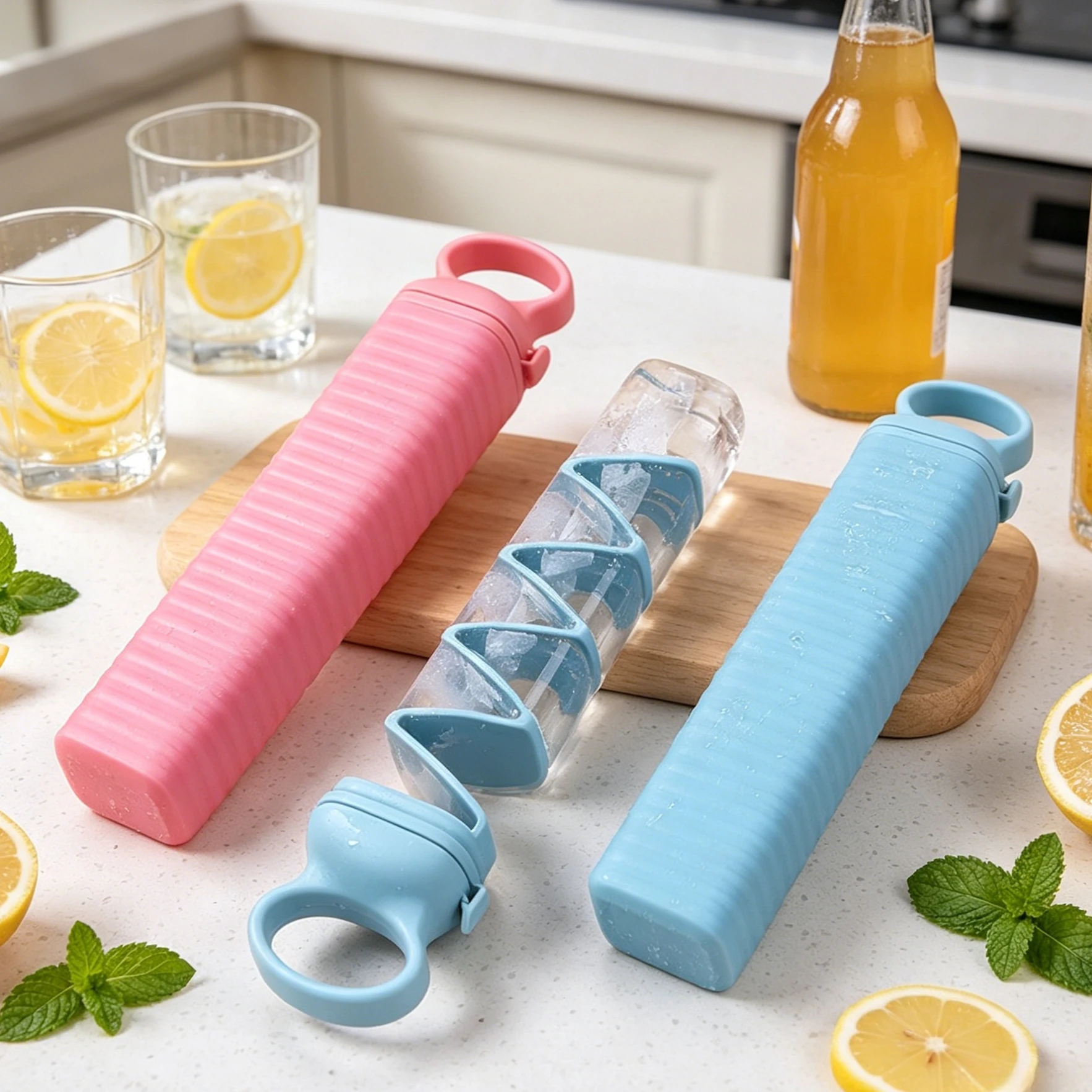 Creative New Ice Grid 10 Grid Home Bar Ice Making Ice Cube Ice Bar Grinding Tools Self Made Quick Frozen Ice Making Box